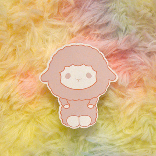 Fuwa full body sticker against rainbow background