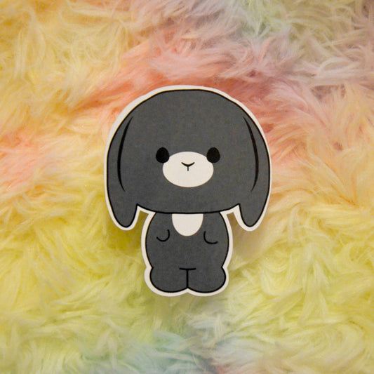 Bon Bon full body sticker with rainbow background