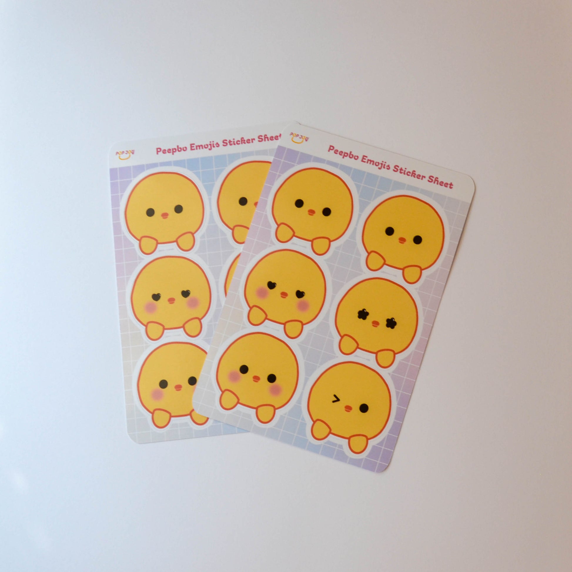 2 Peepbo Emojis Sticker Sheets