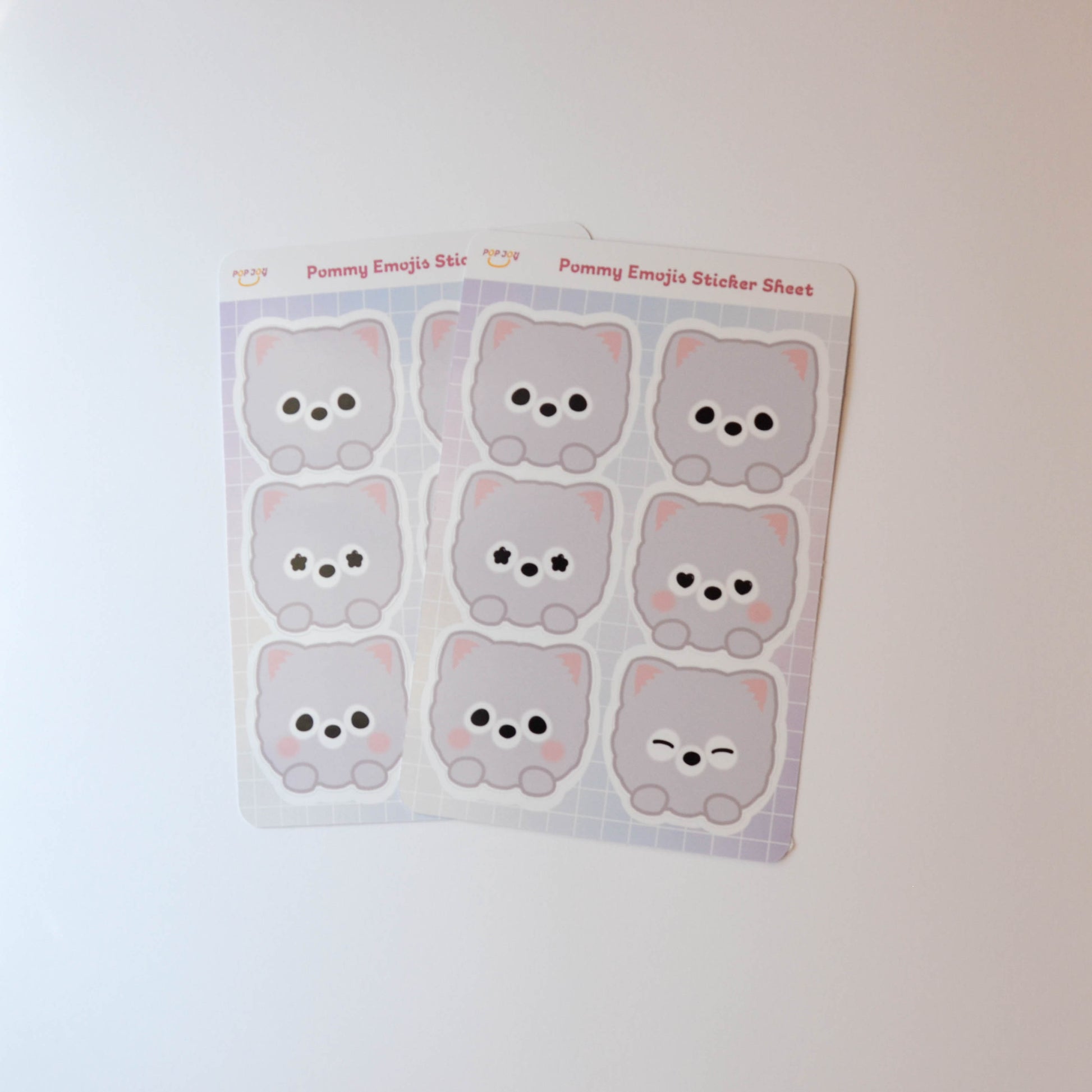 2 Pommy Emojis Sticker Sheets