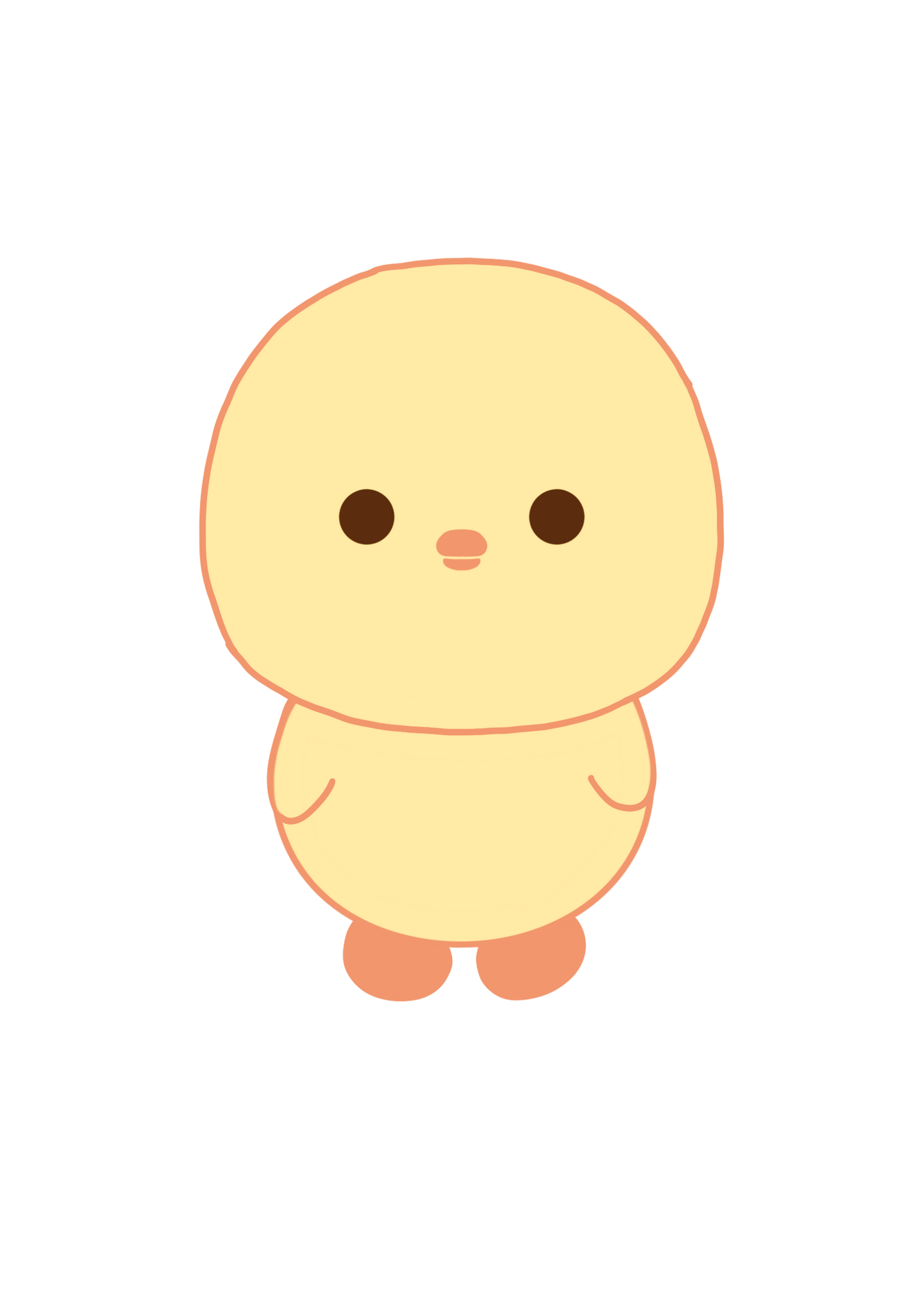 Peepbo full body sticker illustration