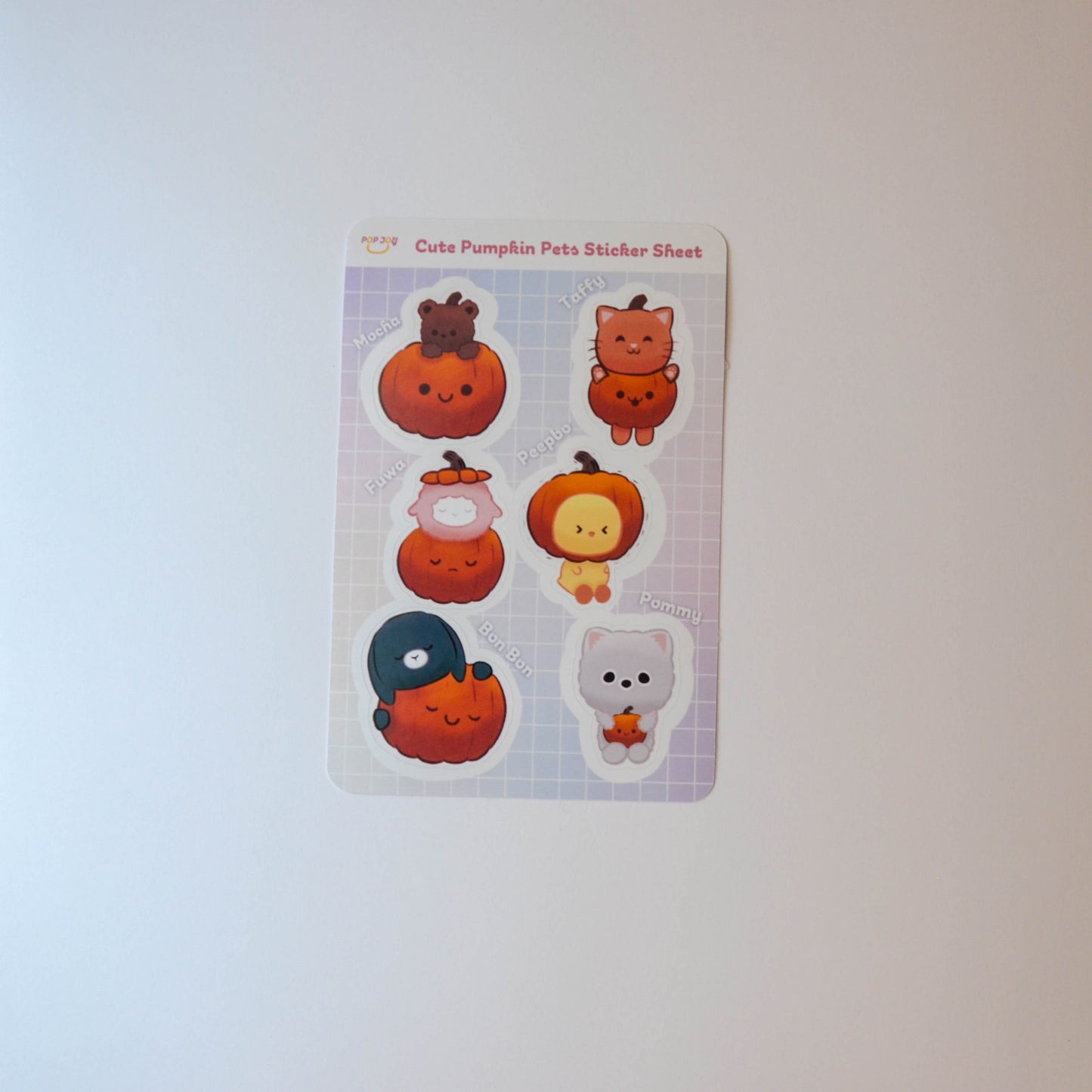 Cute Pumpkin Pets Sticker Sheets